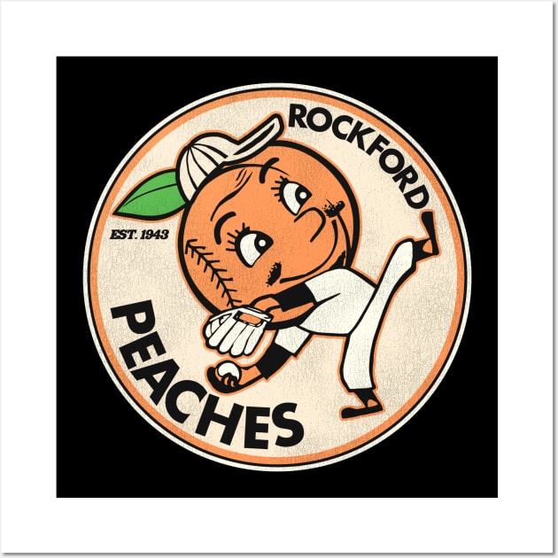 Defunct Rockford Peaches Baseball Team Wall Art by Defunctland